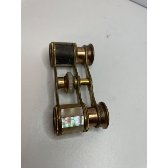 (as is) G.E PRYOR OPTICIEN 1 bis RUE AUBER PARIS MOTHER OF PEARL OPERA GLASSES - Picture 2 of 7
